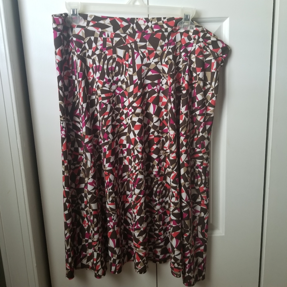 Geometric Multicolor Skirt